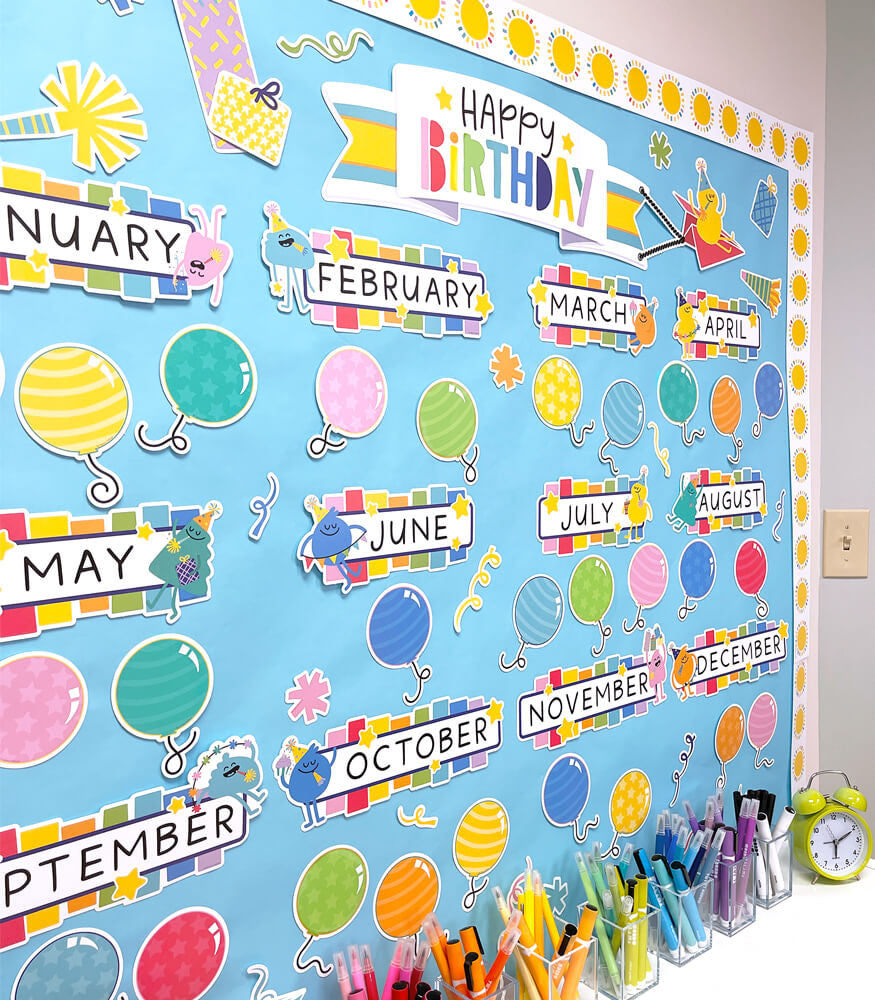 Happy Place Birthday Bulletin Board Set