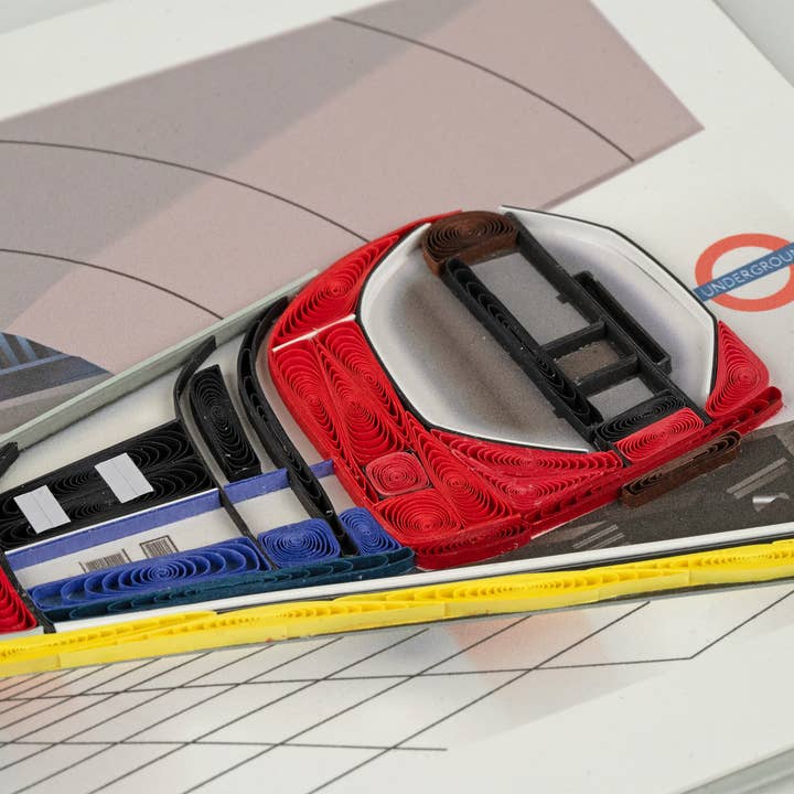 Quilled London Tube Greeting Card