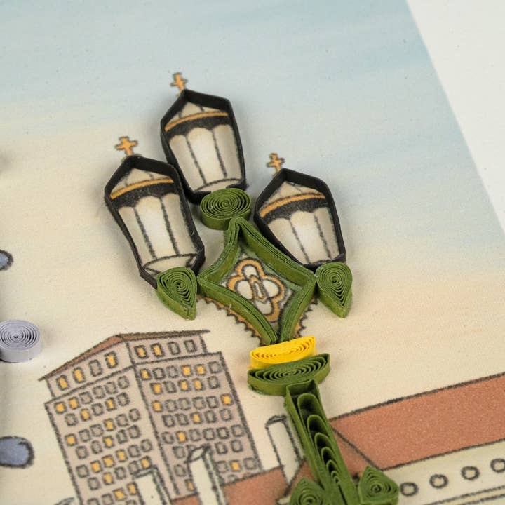 Quilled London Eye Greeting Card