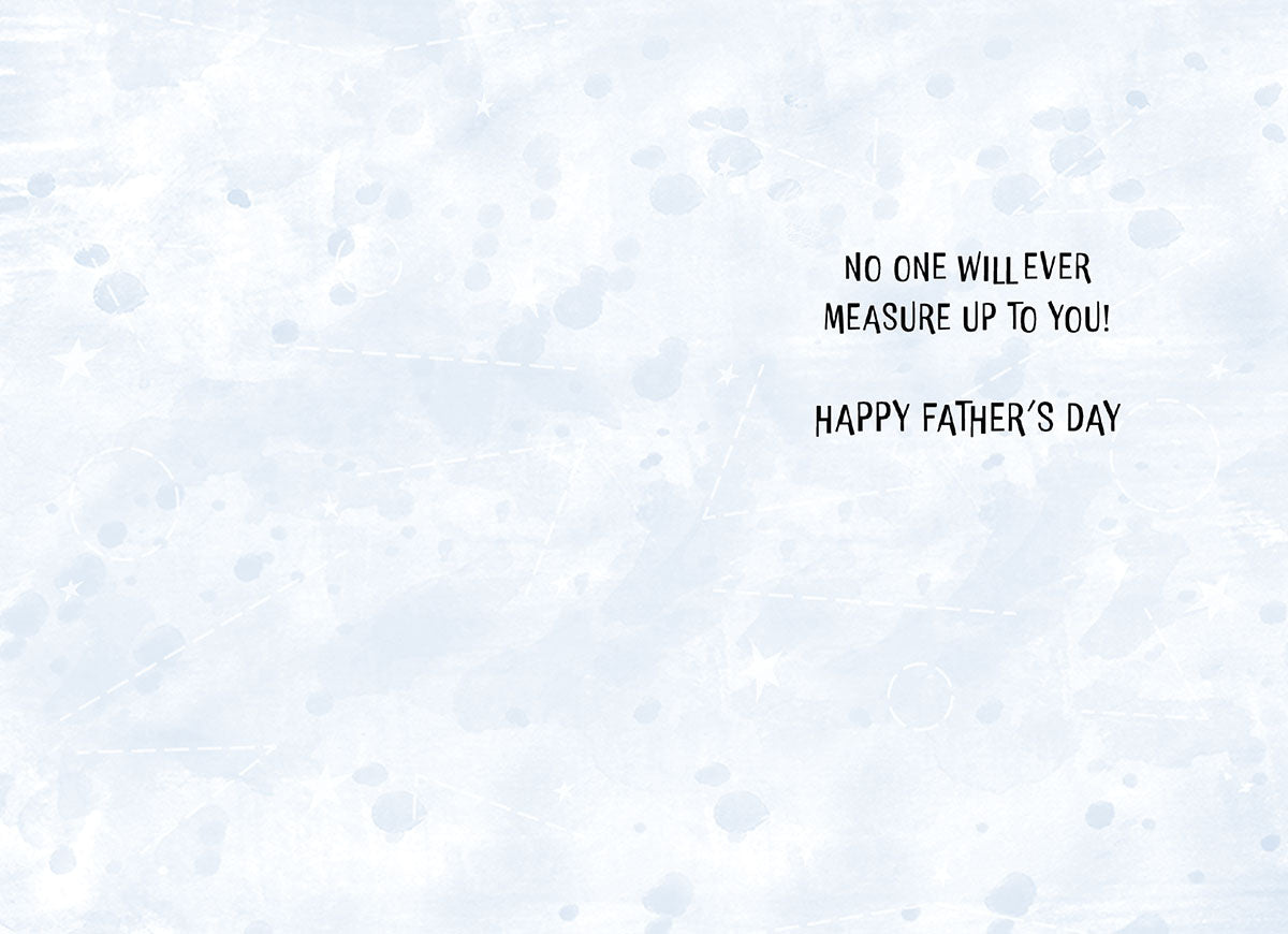 Father's Day Dad You Rule Greeting Card with Cute Rulers | Cute Father's Day Greeting Card