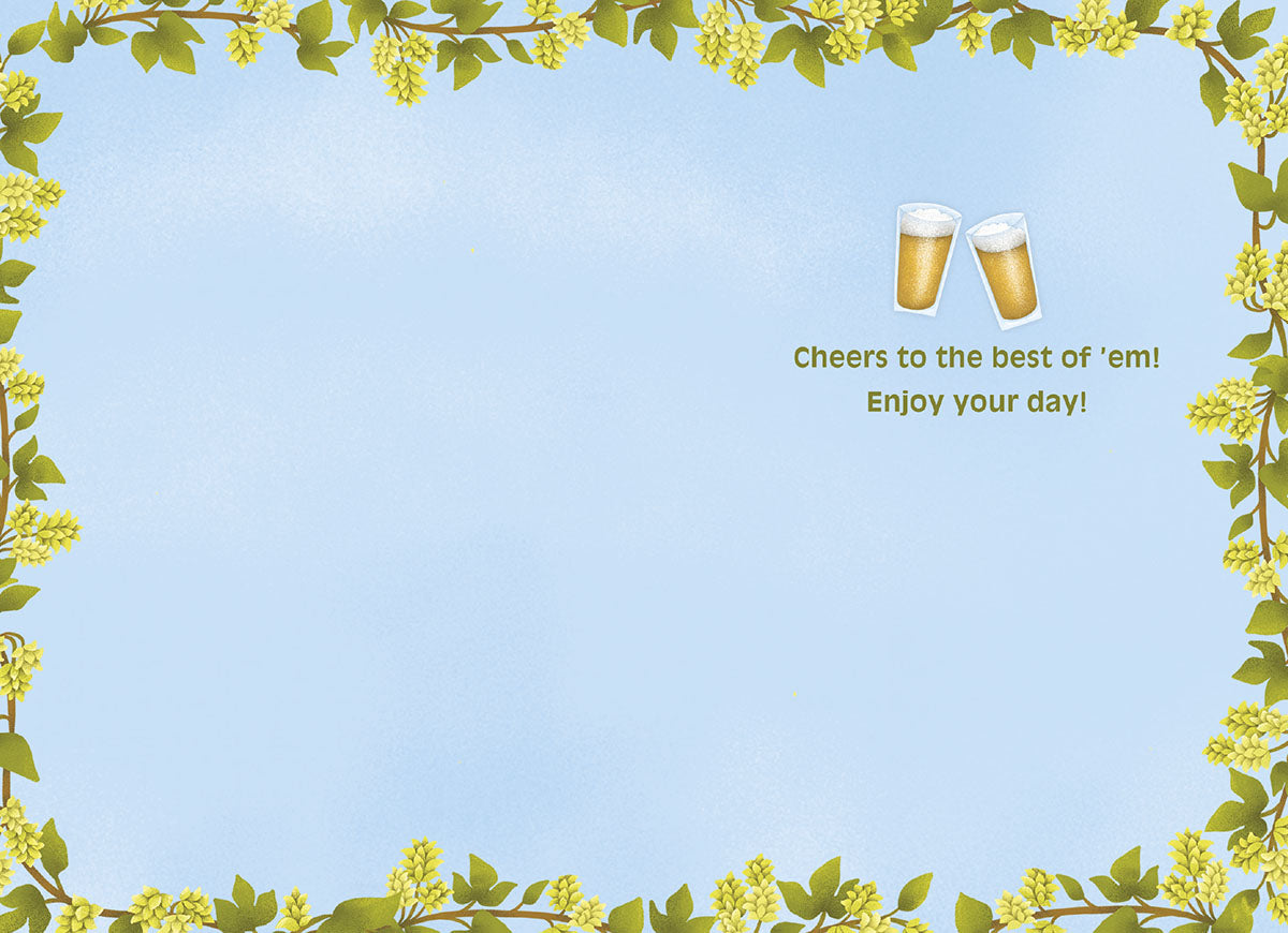 Frothy Good Wishes | Lighthearted Father's Day Greeting Card