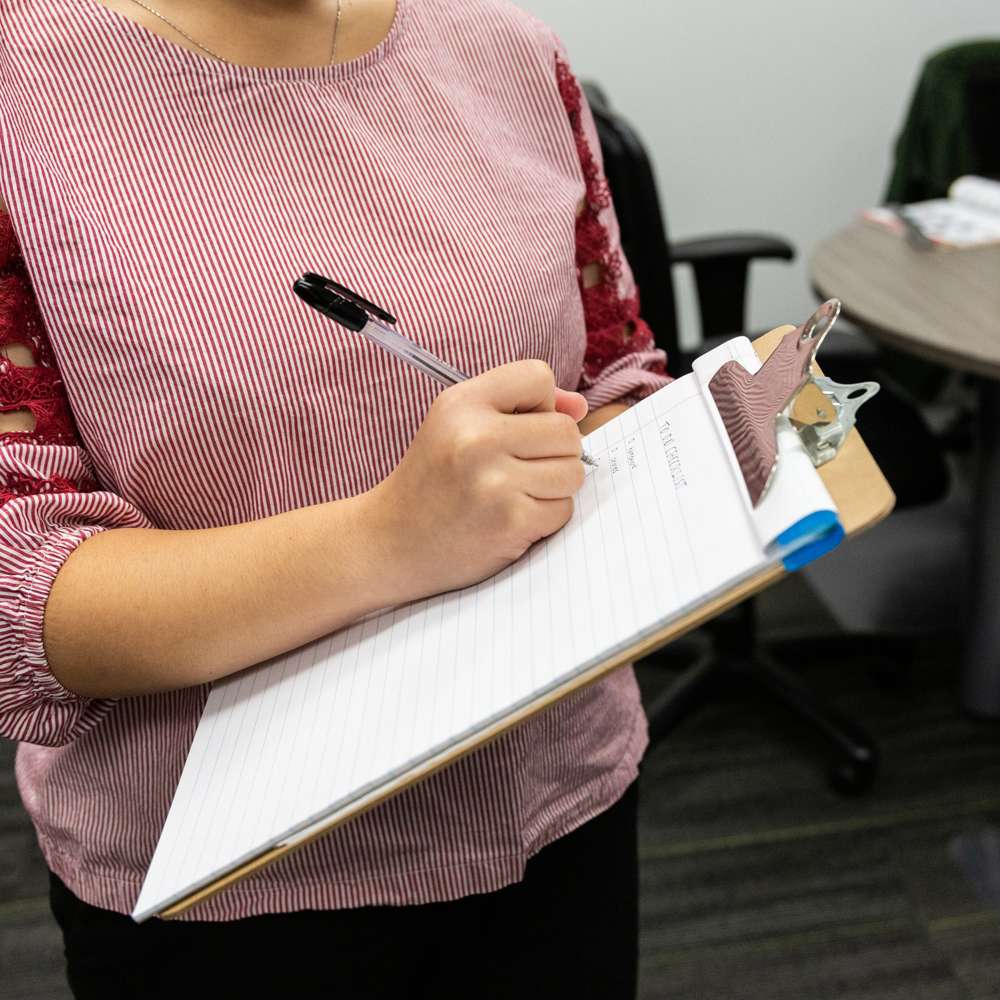 50 Ct. 8.5" X 11.75" White Perforated Writing Pads (12/Pack)