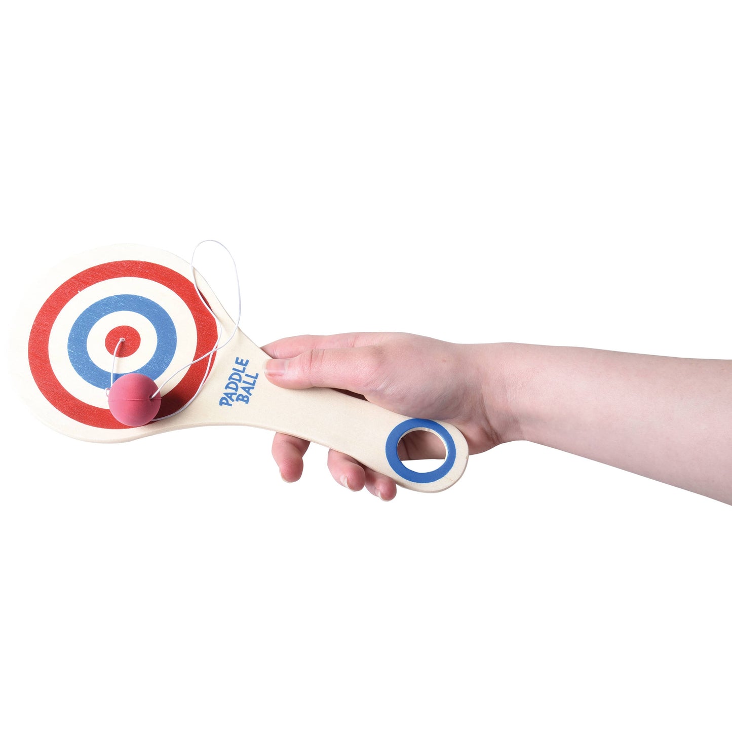 Classic Bulls Eye Paddle Ball Game