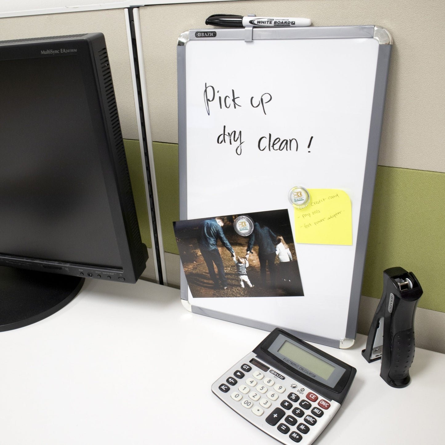 Aluminum Frame Magnetic Dry Erase Board, 11 x 17 in