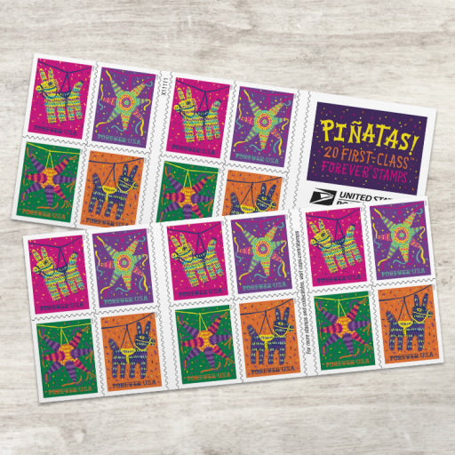 USPS Forever Stamps Books - Pinata