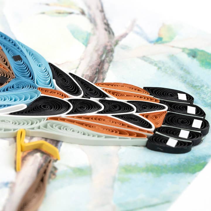 American Kestrel Quilled Greeting Card