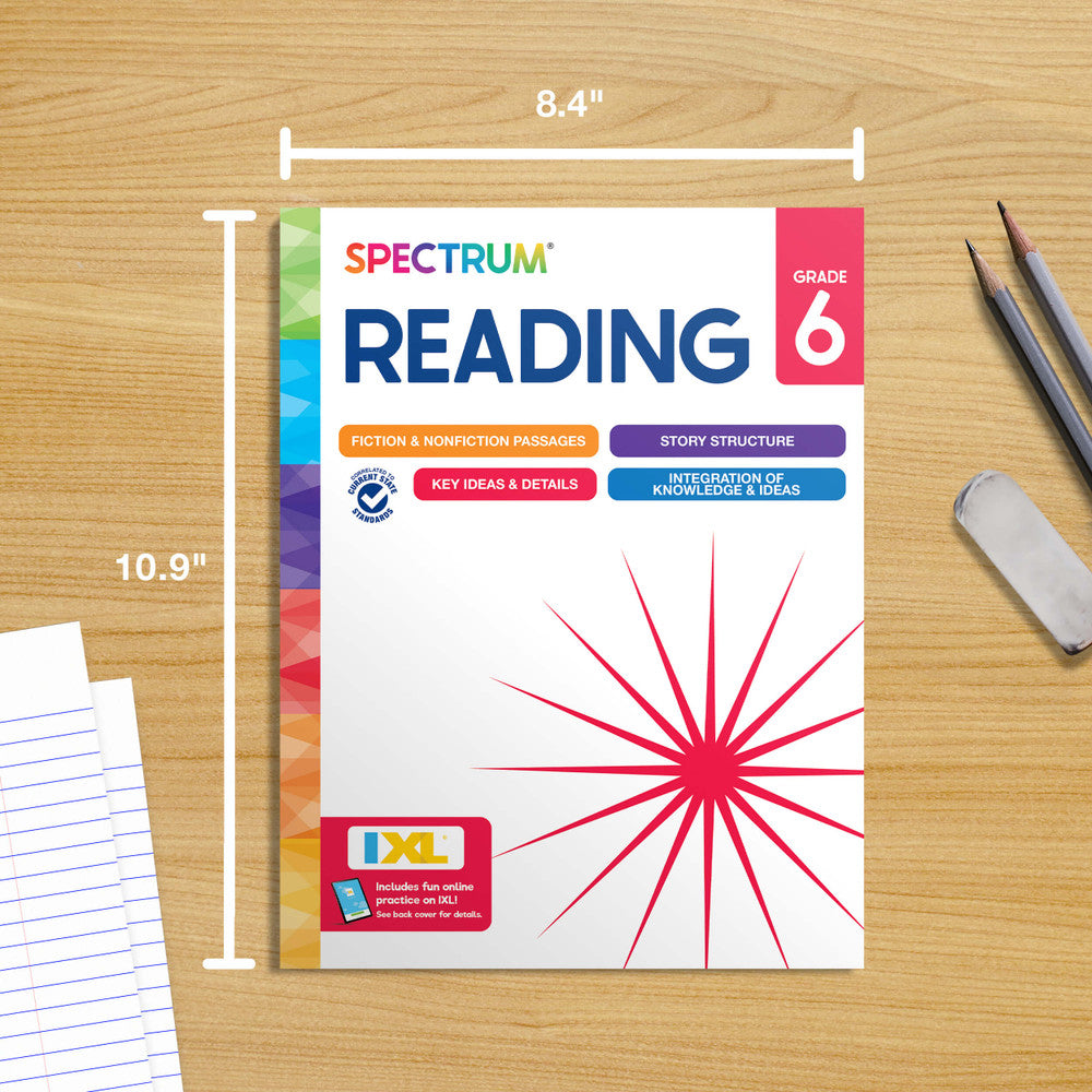 Spectrum Reading Workbook Grade 6 Paperback