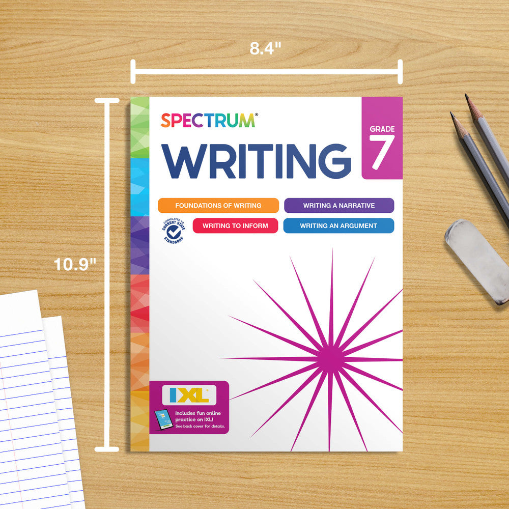 Spectrum Writing Workbook Grade 7 Paperback