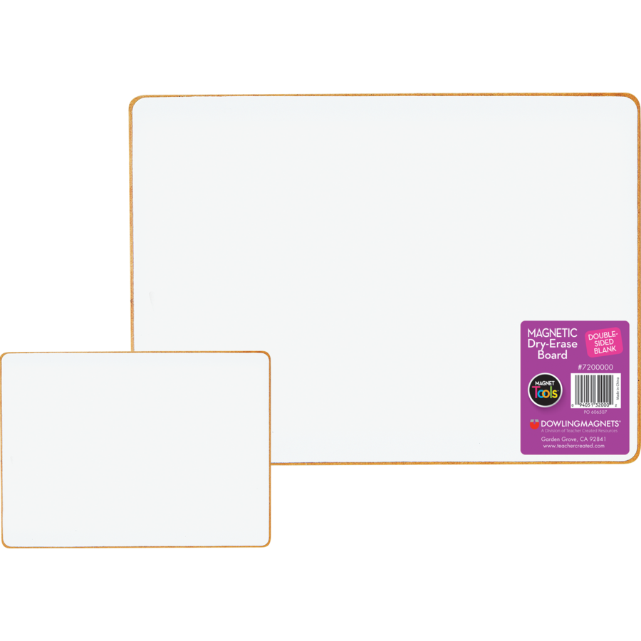 Double-Sided Magnetic Dry-Erase Board: Blank