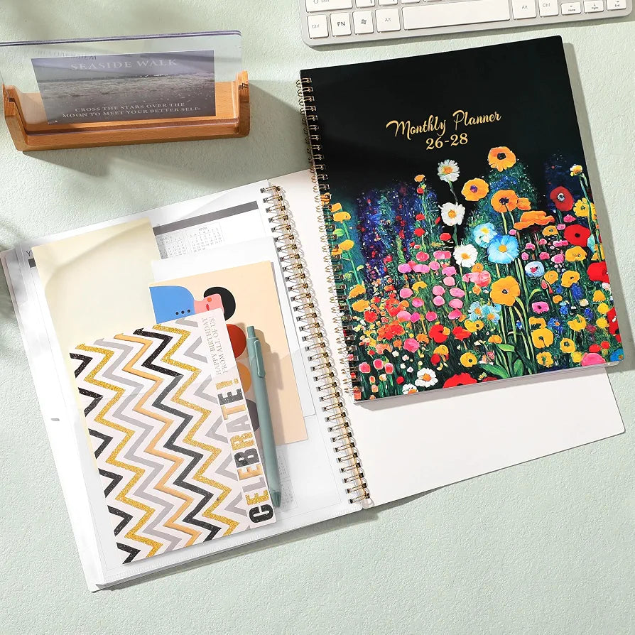 2026-2028 Monthly Planner - 2026-2028 Planner from July 2026 to June 2028, Monthly Planners 8.5'' x 11'', 24 Months with Tabs, Back Pocket