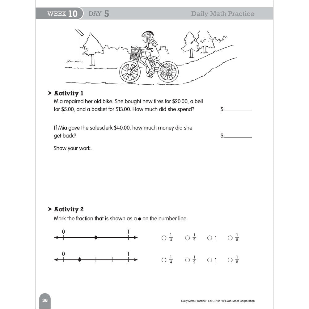 Daily Math Practice, Teacher Resource Book Grade 3 Paperback