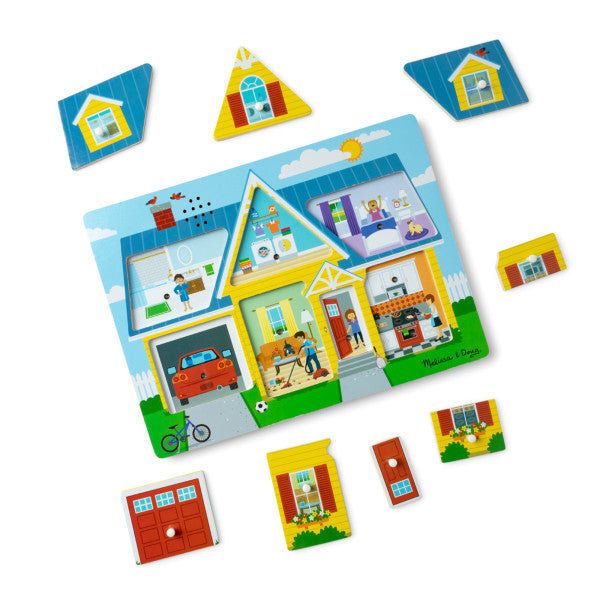 Around the House Sound Puzzle - 8 Pieces