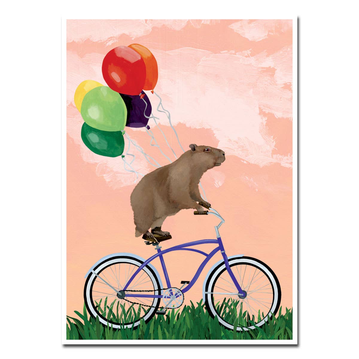 Capybara Birthday Card