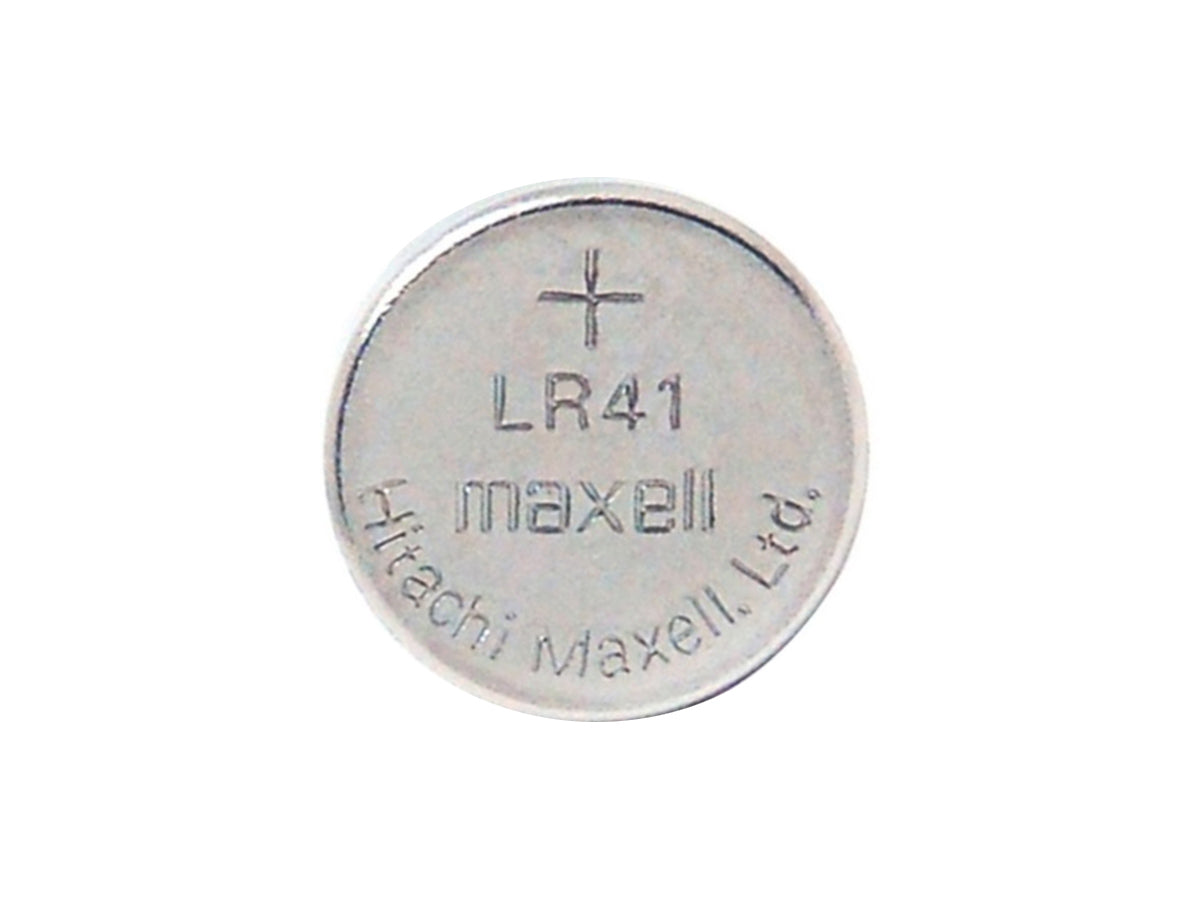 Maxell LR41 1.5V Alkaline Coin Cell Battery (AG3 392 192) - Hologram Packaging - 1 Piece Tear Strip (Minimum Qty of 2 Pieces)