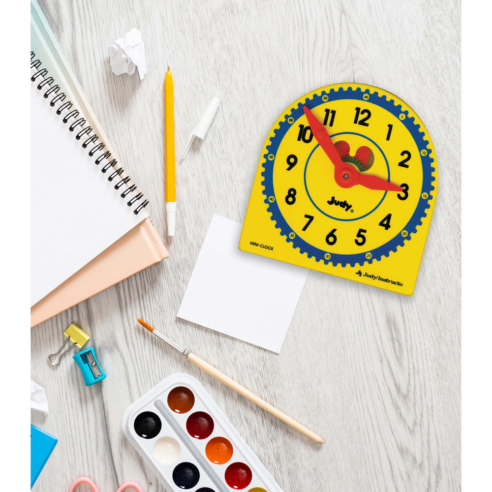 6-Piece 5" x 5" Mini Judy® Clock Set Grade K-3