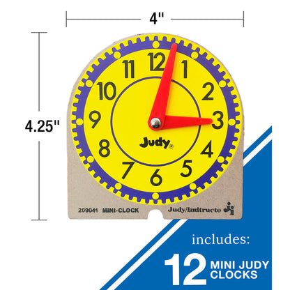 12-piece Mini Judy® Clock Set Grade K-3