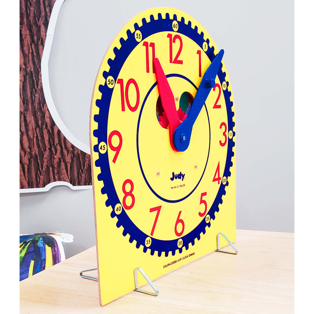 13" x 12" Wooden Color-Coded Judy® Clock Grade K-3