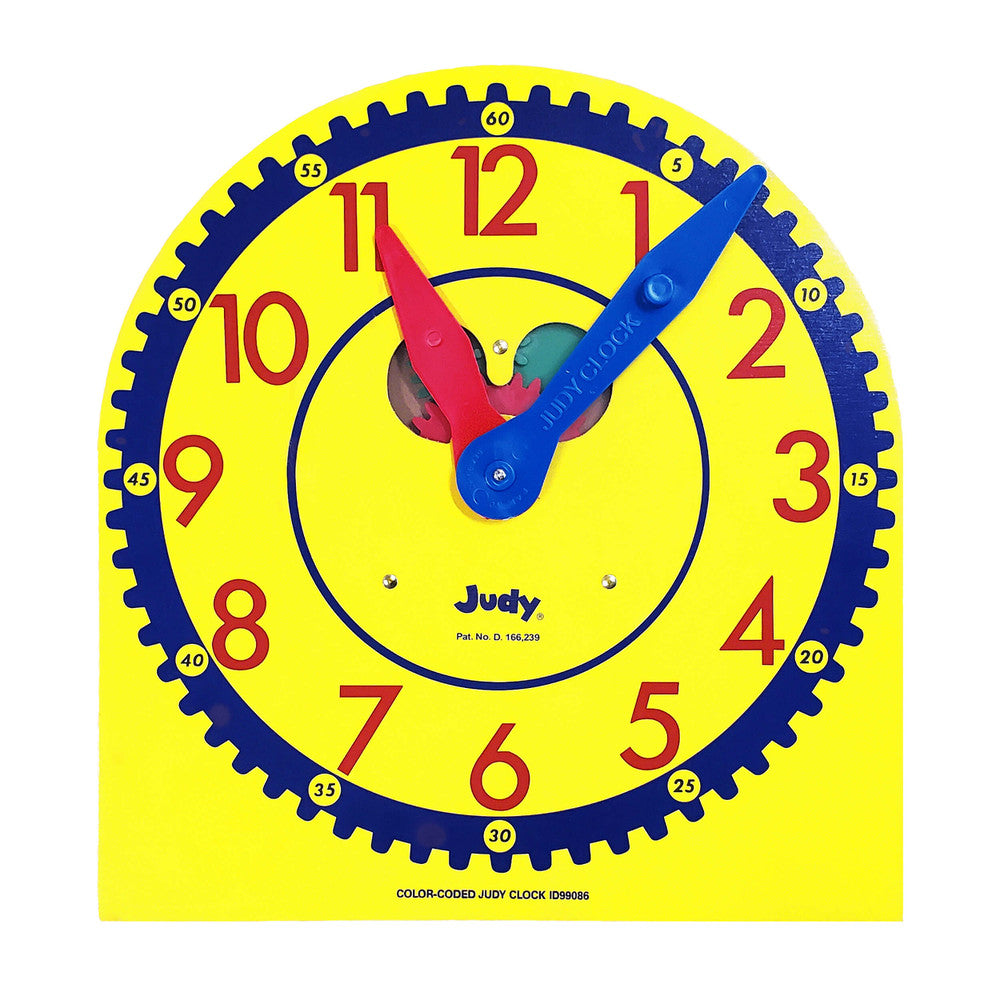13" x 12" Wooden Color-Coded Judy® Clock Grade K-3