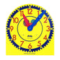 13" x 12" Wooden Color-Coded Judy® Clock Grade K-3
