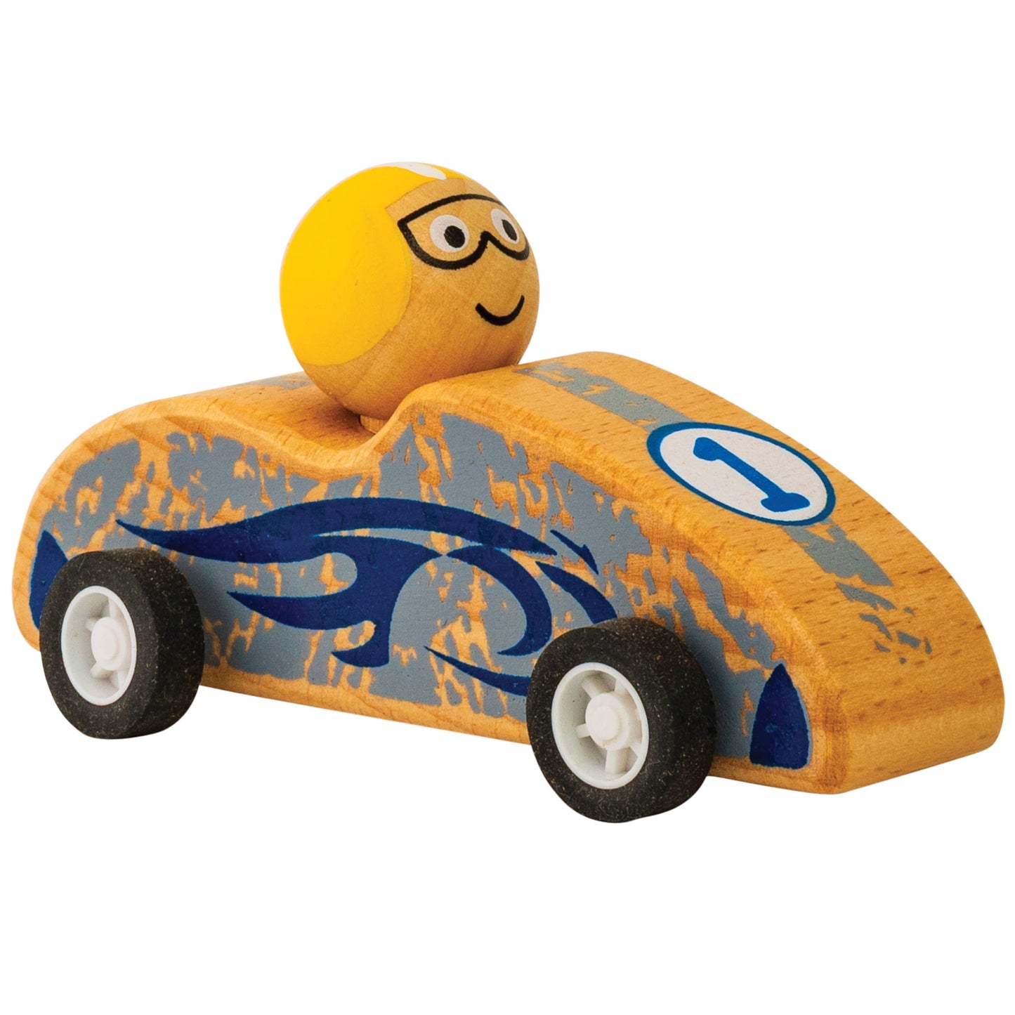 Wooden Pull Back Race Car 8-Unit Display