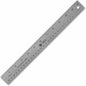 Nonskid Stainless Steel Ruler 12 inch  1/16, 1/32 Graduations, Metric Stainless Steel Silver 1 Each [BSN32361]