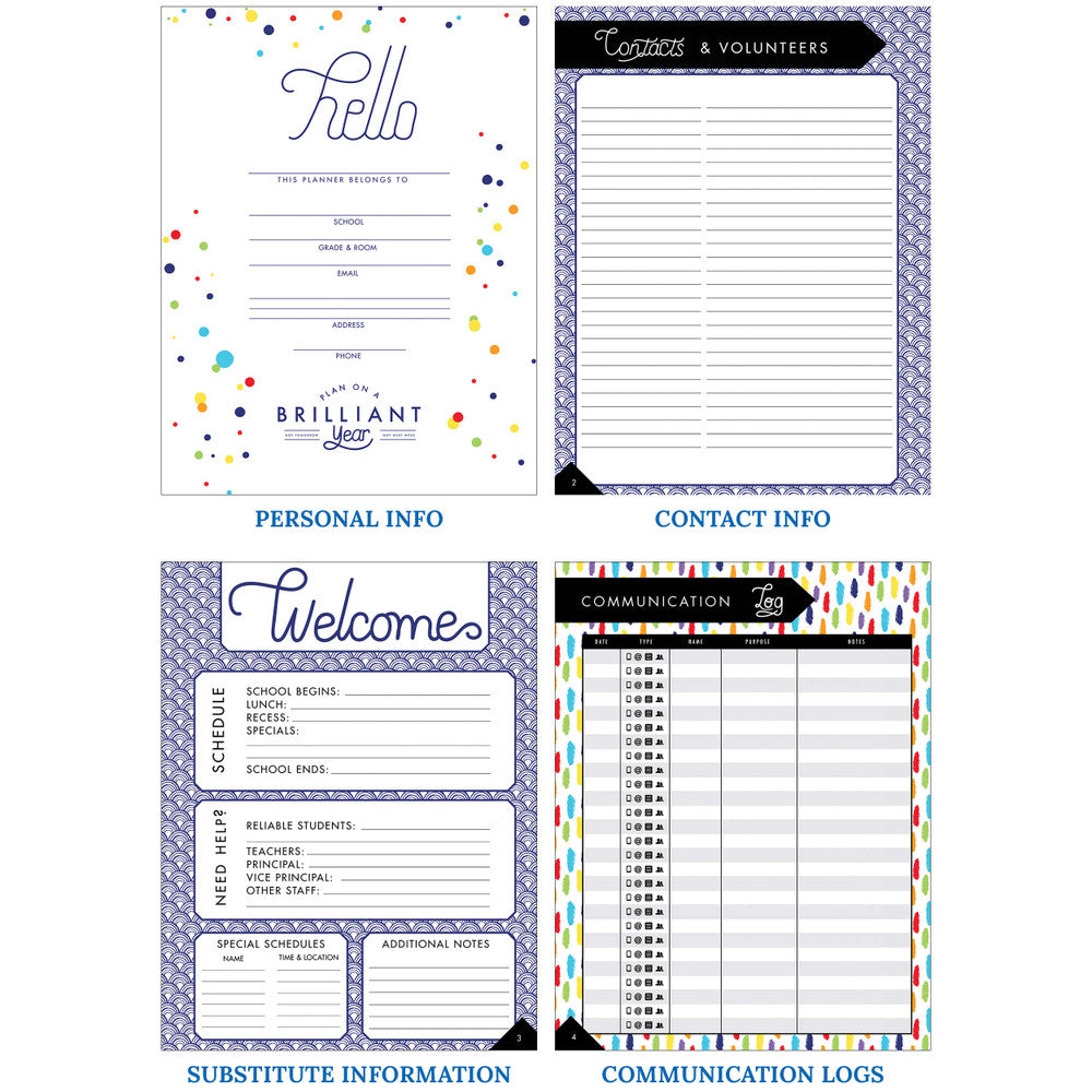 Plan on a Brilliant Year Teacher Planner