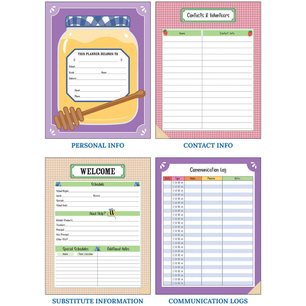 Farmers Market Teacher Planner
