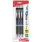 Pentel EnerGel Deluxe RTX Retractable Pens, Needle Point, 0.5 mm, Assorted Barrels, Black Ink, Pack Of 3