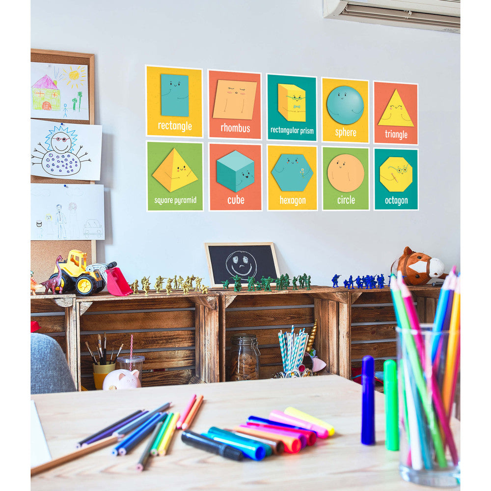 Mini Posters: Shapes Poster Set Grade K-2