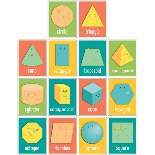 Mini Posters: Shapes Poster Set Grade K-2