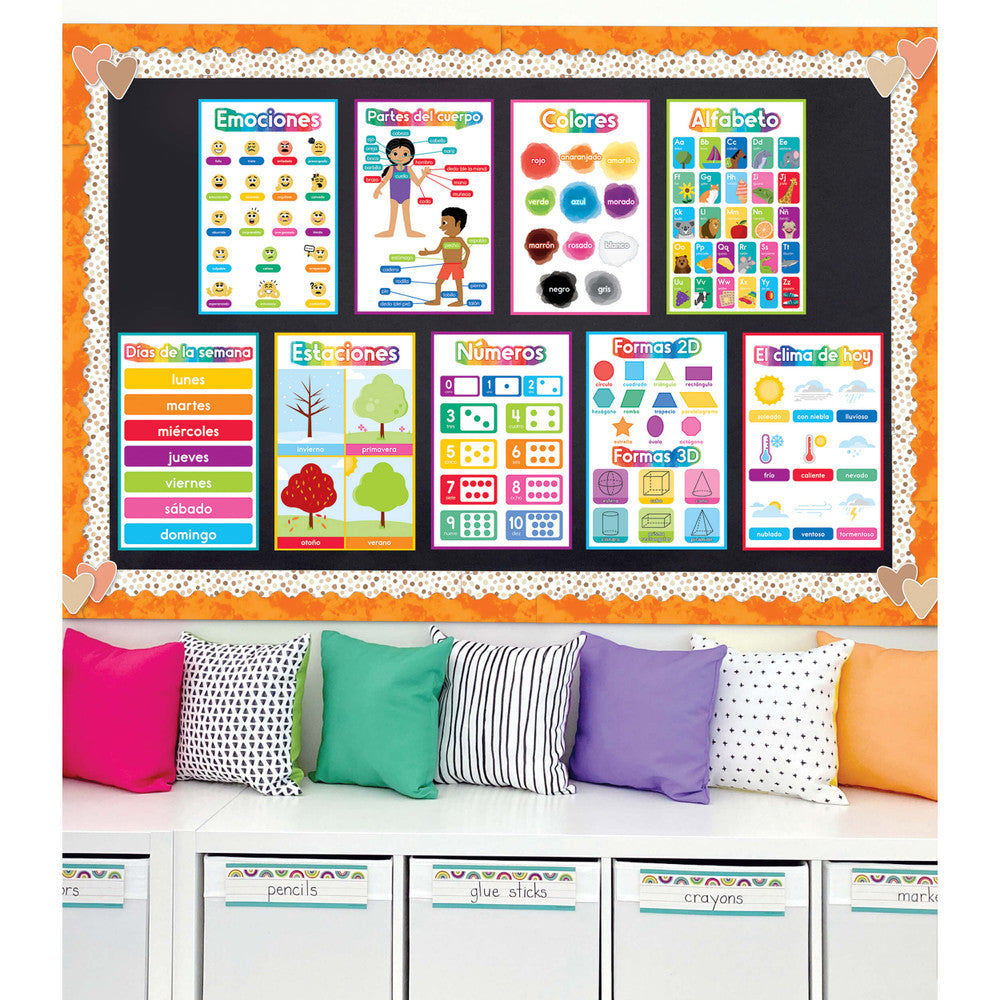 Spanish Early Learning Poster Set Grade PK-5