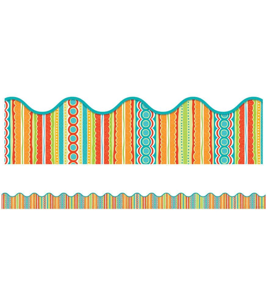Tropical Twist Scalloped Bulletin Board Borders