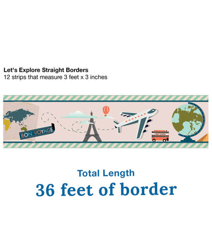 Let's Explore Straight Bulletin Board Borders