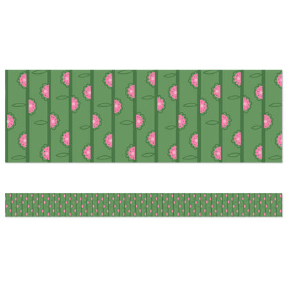 Forest Flowers Straight Bulletin Board Borders
