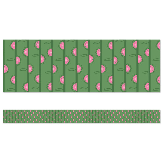 Forest Flowers Straight Bulletin Board Borders