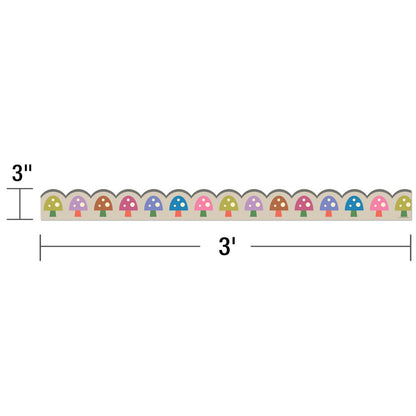 Mushrooms Scalloped Bulletin Board Borders