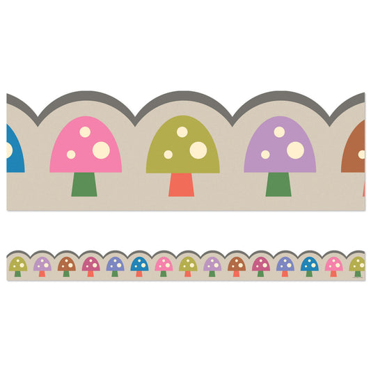 Mushrooms Scalloped Bulletin Board Borders