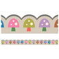 Mushrooms Scalloped Bulletin Board Borders