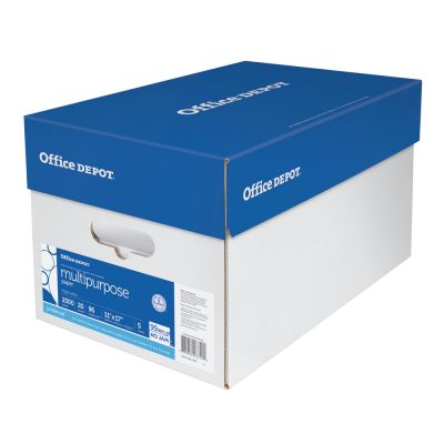 Multi-Use Printer & Copy Paper, White, Ledger (11" x 17"), 2500 Sheets Per Case, 20 Lb, 96 Brightness