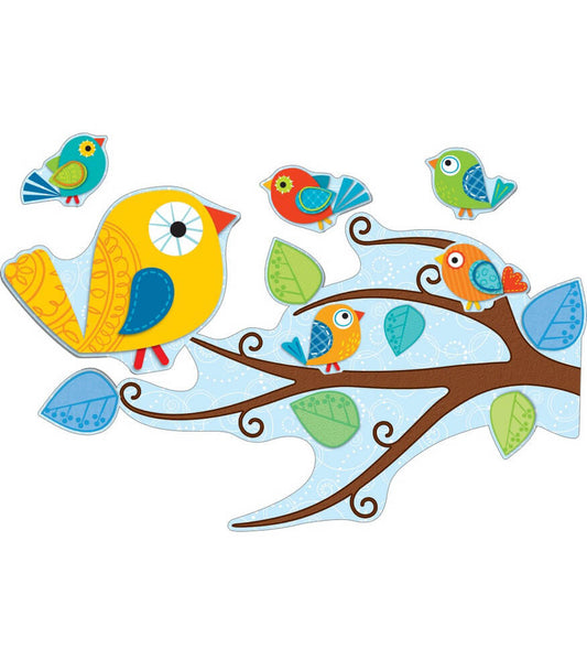 Boho Birds Bulletin Board Set