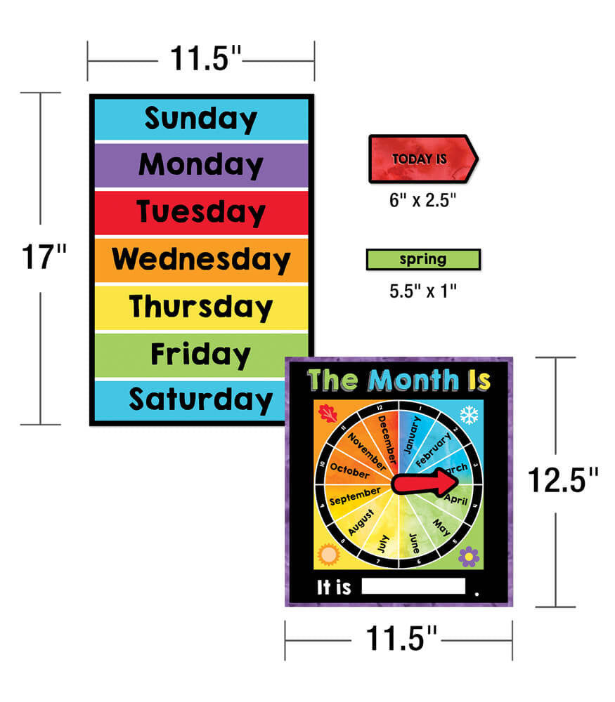 Celebrate Learning Calendar Bulletin Board Set