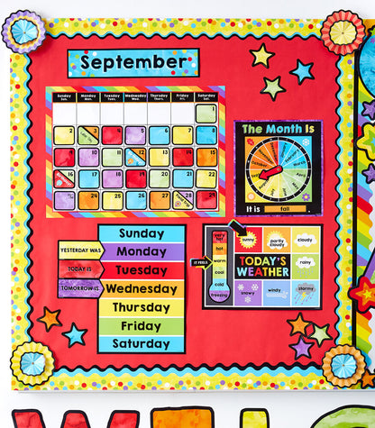 Celebrate Learning Calendar Bulletin Board Set