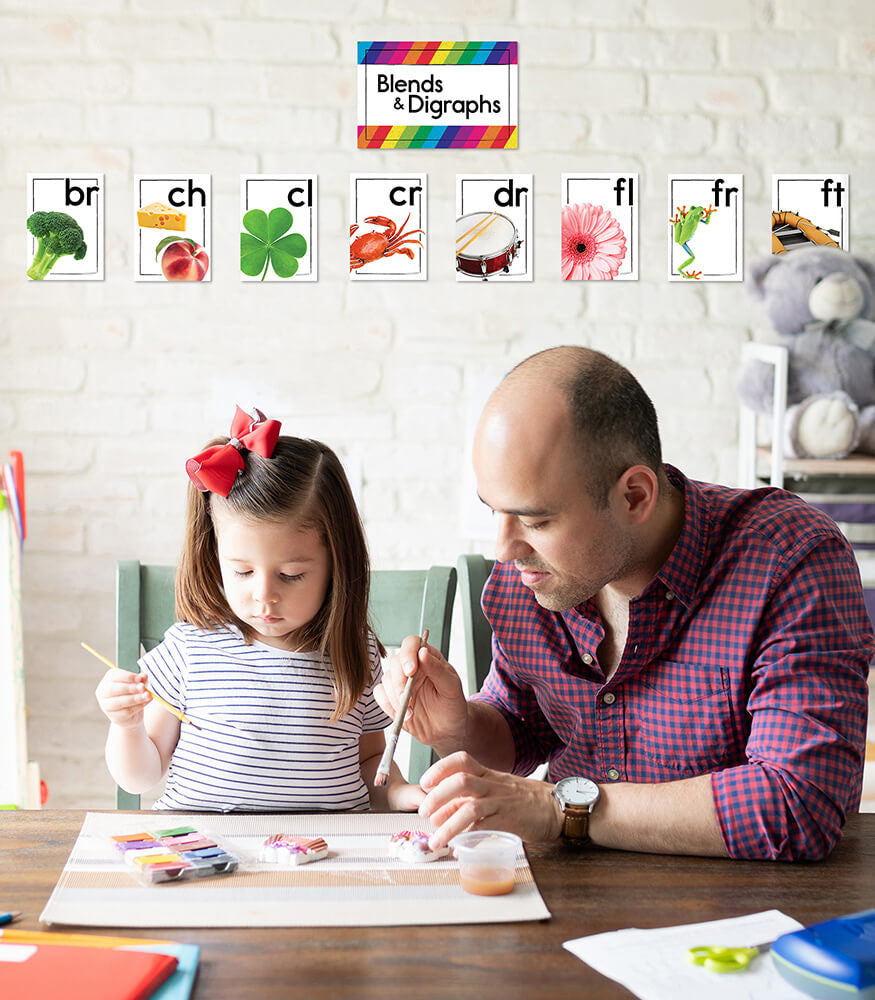 Blends and Digraphs Bulletin Board Set Grade K-2