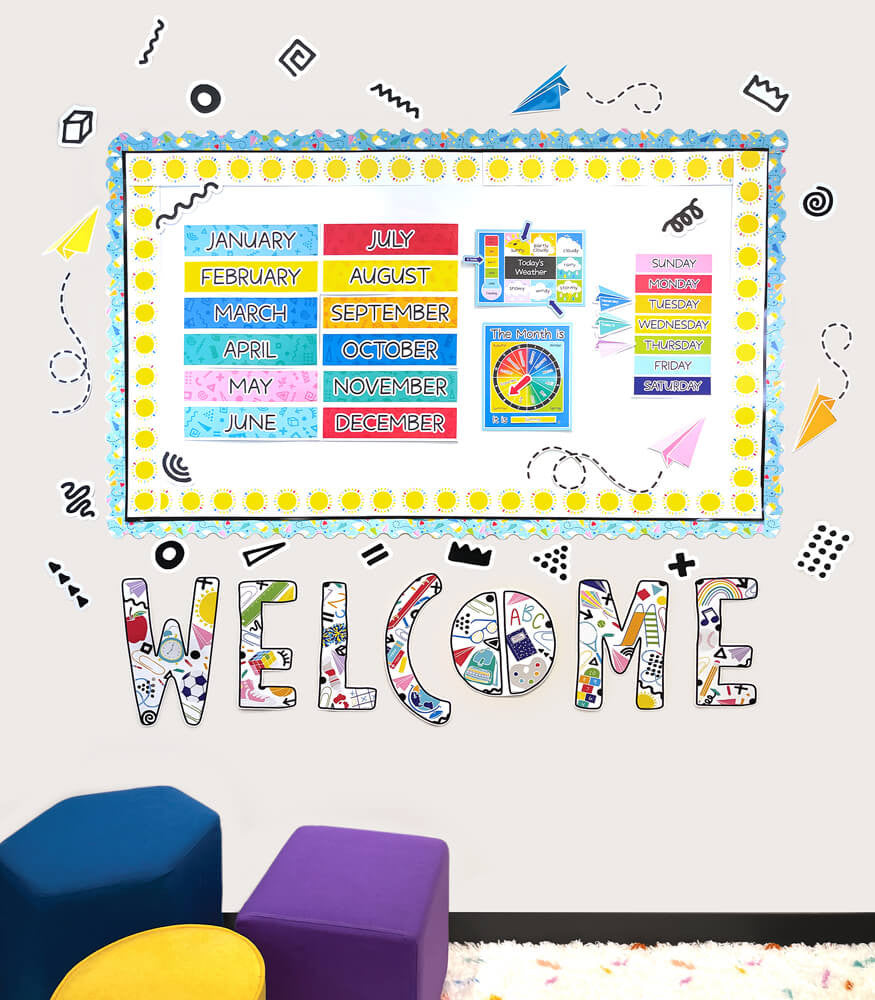 Happy Place Welcome Bulletin Board Set