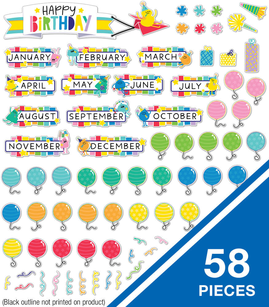 Happy Place Birthday Bulletin Board Set