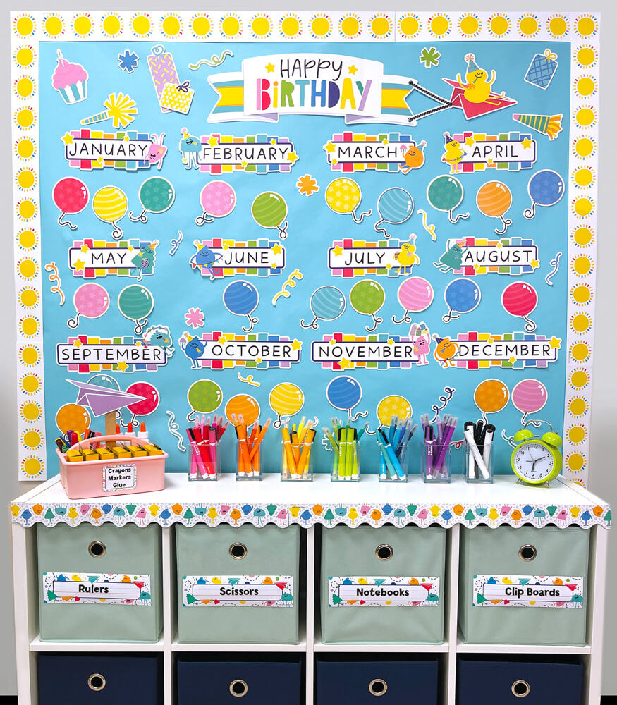 Happy Place Birthday Bulletin Board Set