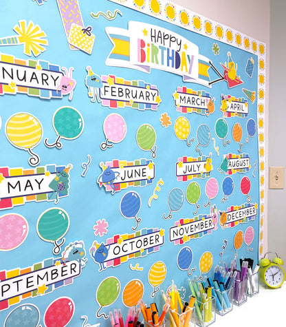 Happy Place Birthday Bulletin Board Set