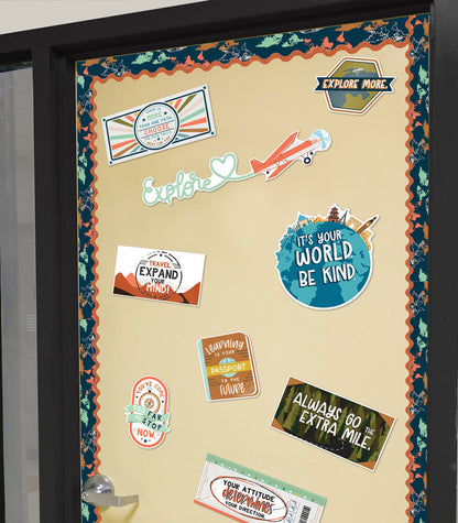 Let's Explore Motivational Mini Bulletin Board Set