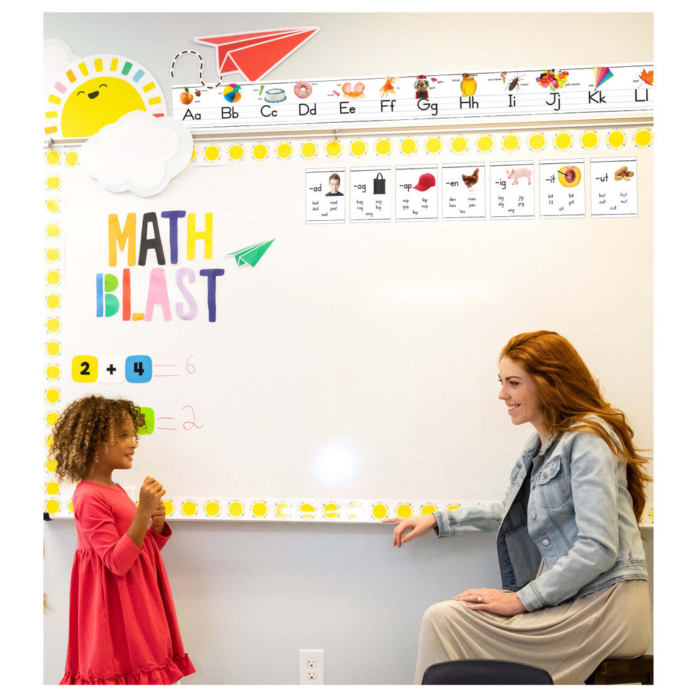 Photographic Alphabet Line: Manuscript Bulletin Board Set Grade PK-2