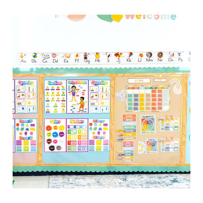 Photographic Alphabet Line: Manuscript Bulletin Board Set Grade PK-2